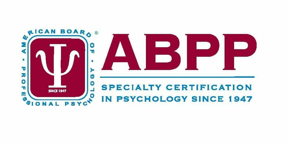 ABPP logo representing board certification in psychology and commitment to clinical excellence and ethical practice